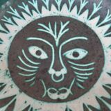 Ceramic zoomorphic decoration signed Charles Voltz, Vallauris, large empty pocket, 50s and 60s