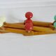 Wall coat rack, accordion, 8 hooks, 50s-60s