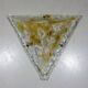 Large triangular glass wall & ceiling lamp, 1960’s