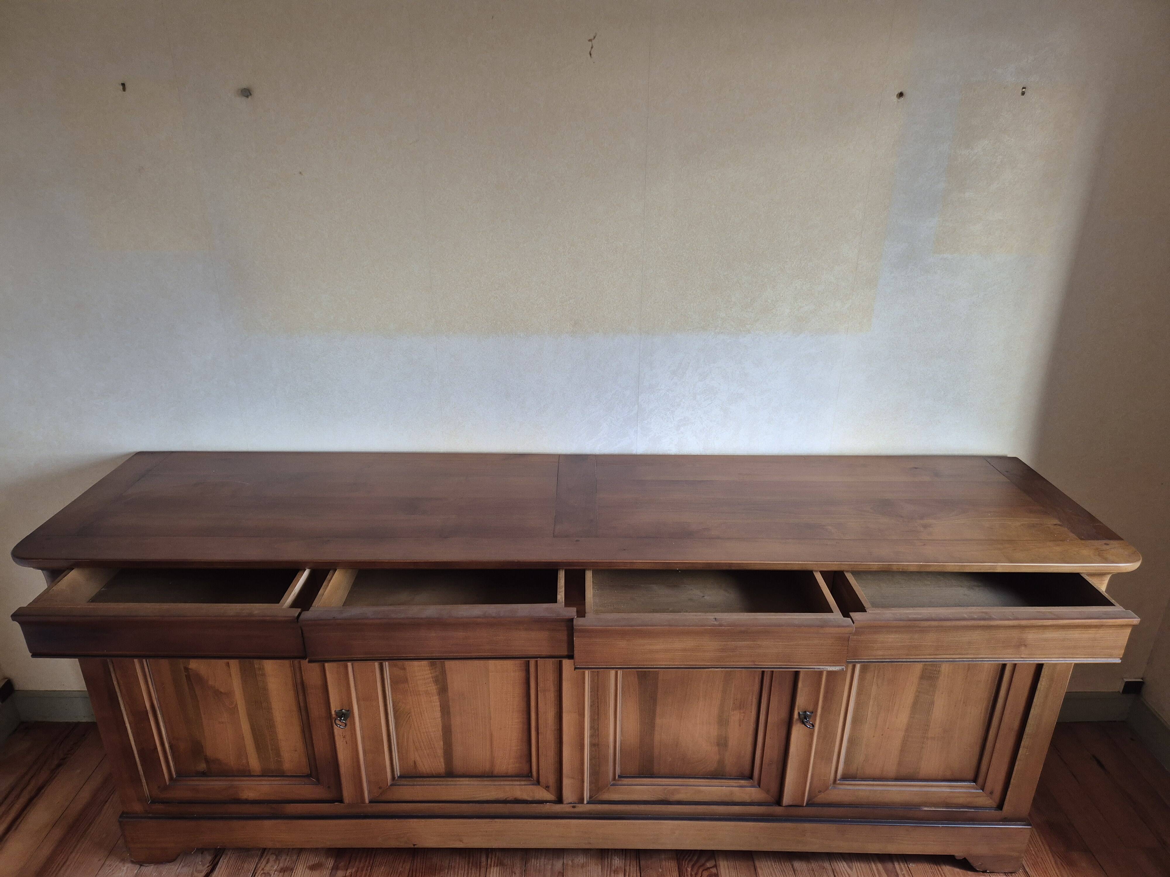 grand buffet 4 portes en bois massif