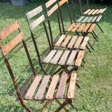 Folding garden chairs