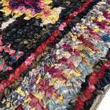 Moroccan Berber carpet Old Boucherouite 2,31x1.11m