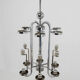 Bauhaus chrome-plated tubular chandelier, 1930s