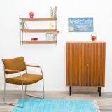 Etagère murale String en noyer, années 60