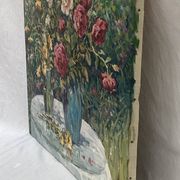 Signed painting Oil on canvas dimensions: height -50cm- width -60 cm-