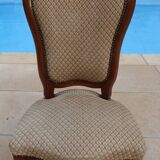 Louis Philippe period coffee chair in quality wood, excellent condition