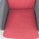 Fauteuil vintage rouge et noir 1960
