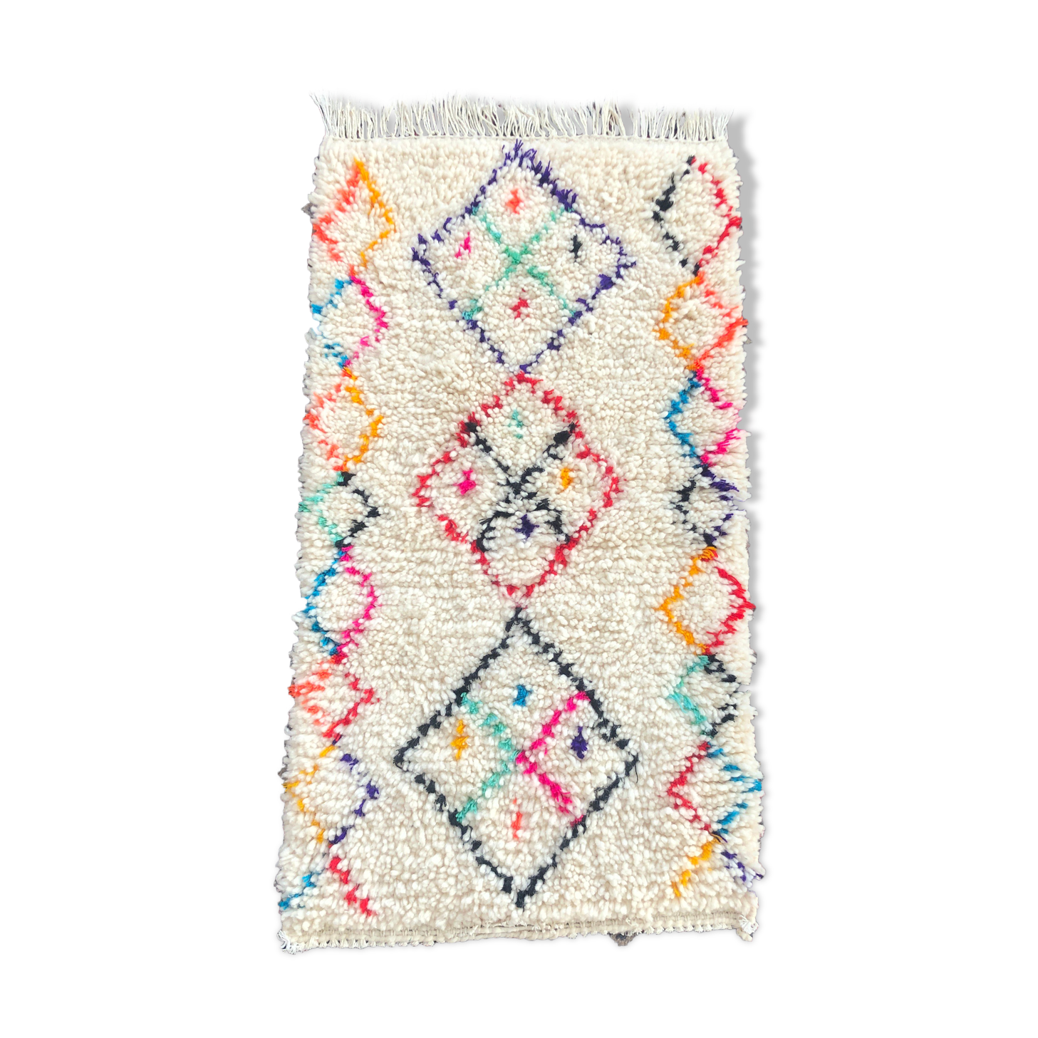 Berber carpet and original azilal pattern - 100x54cm