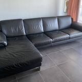 Leather corner sofa