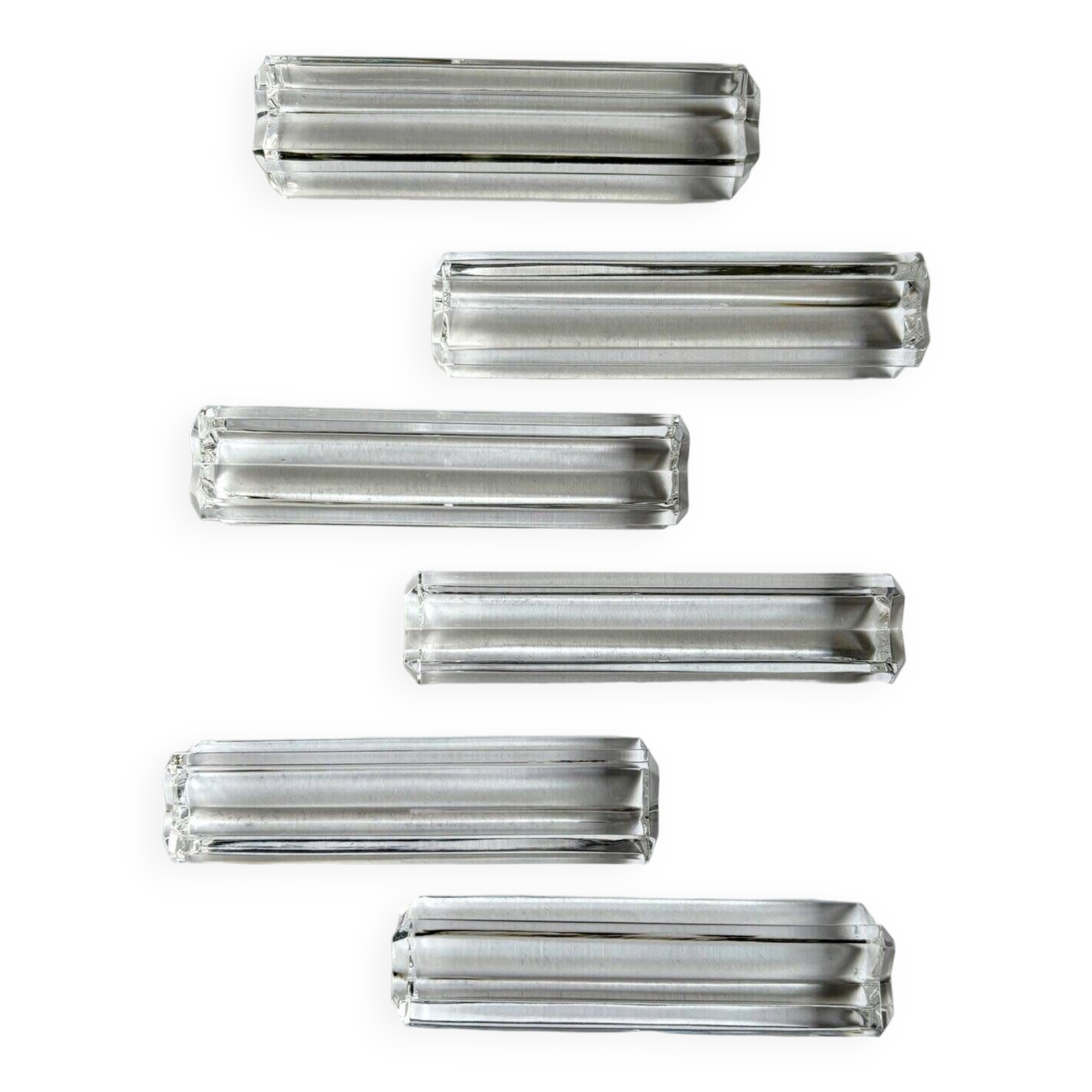 Porte-couteaux En Verre Transparent – Dimensions 7,9 X 2 X 2 Cm – Léger (env. 56 G), Design Cristal - 10