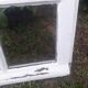 Glass window h146xl227 in arched oak