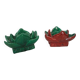 Pair of ceramic candle holders
