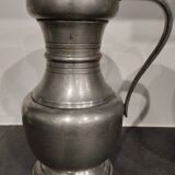 Pewter pitcher signed Jean Goardere