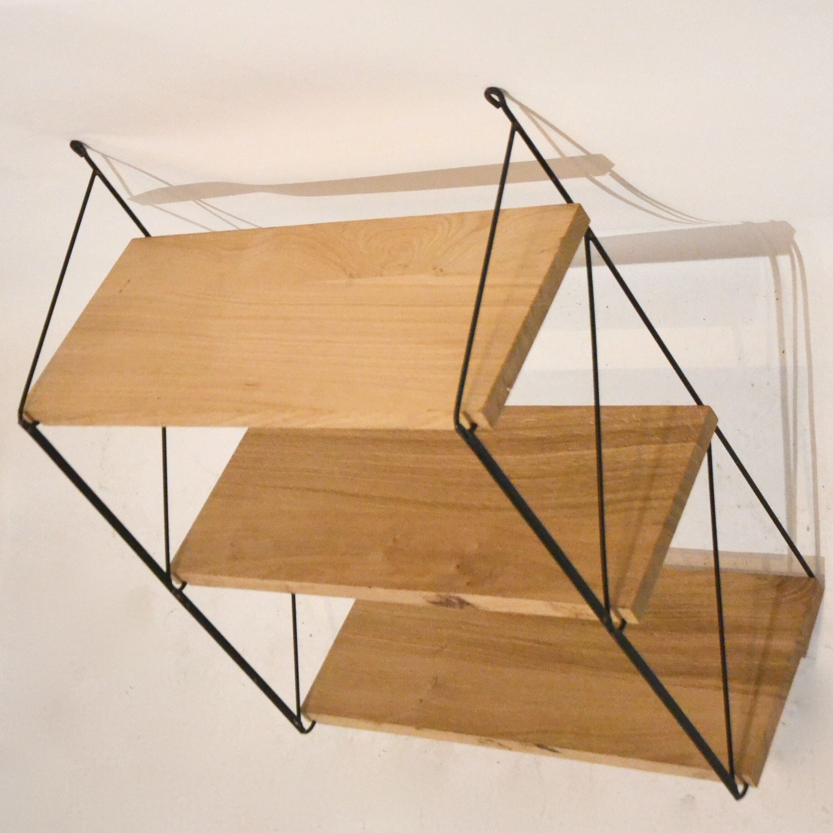 Wall shelf solid oak