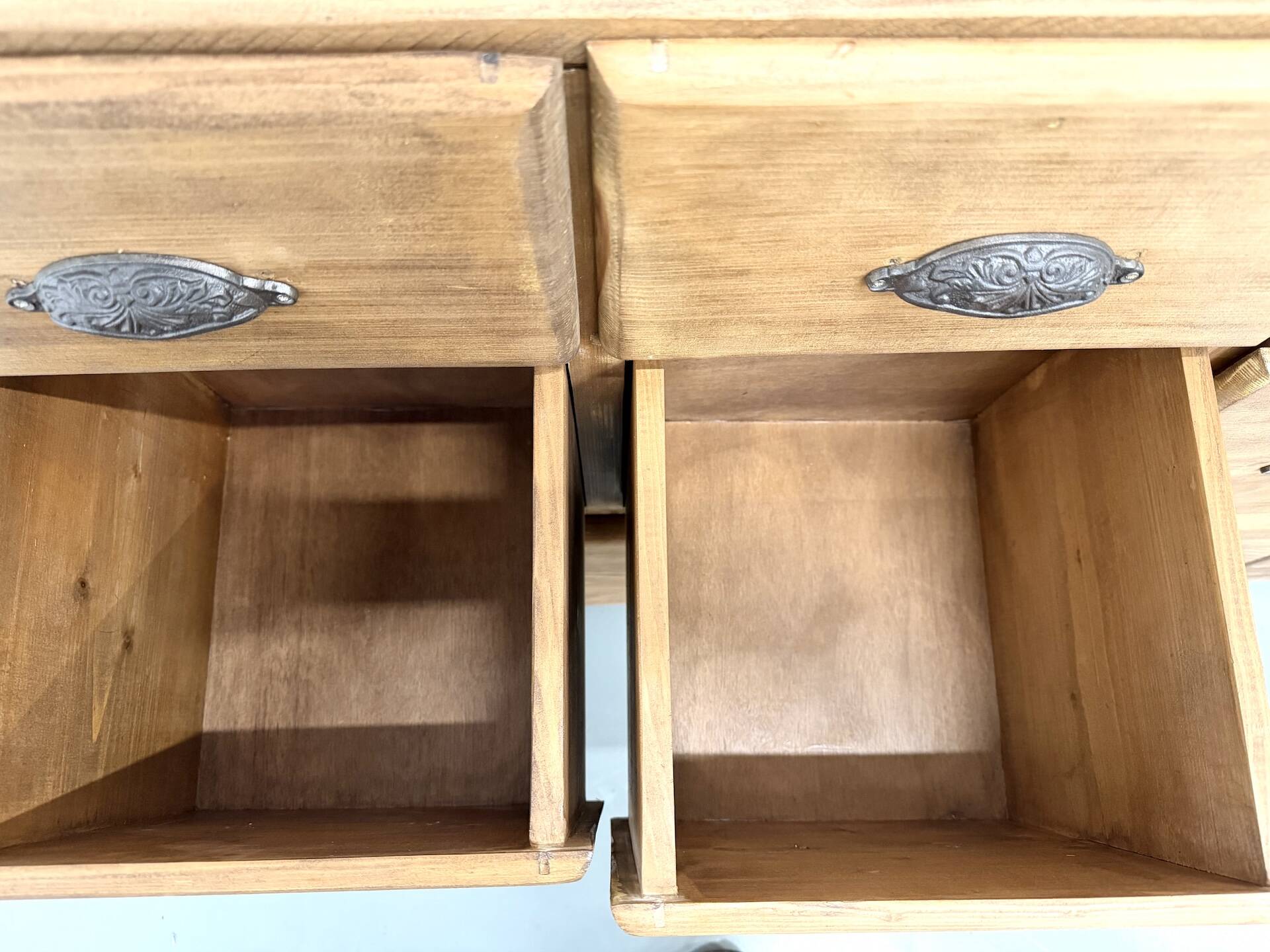 Large Pine Workshop Furniture with Drawers