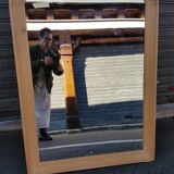 Raw oak mirror in Louis-Philippe style 119x89cm