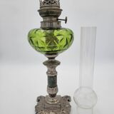 Lampe à huile vintage verte