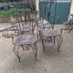 Fauteuils de jardin vintage en fer forgé