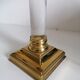 Lampe pied plexiglass et métal doré vintage
