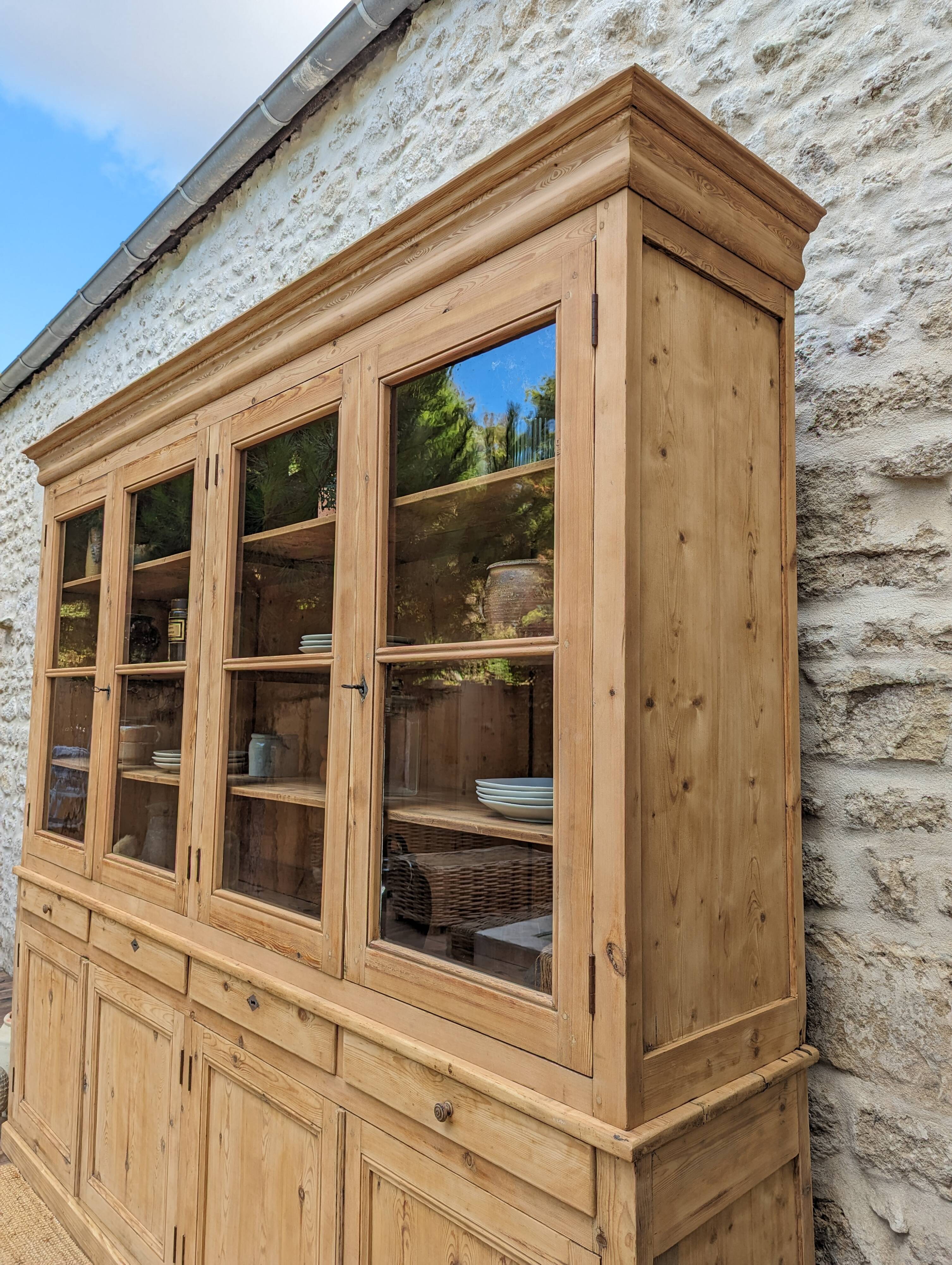Old glazed furniture