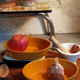 Duo of enamelled cast iron dishes Made in France LE CREUSET vintages