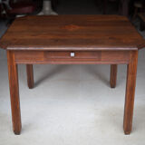 Square wooden art-deco table