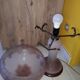 Lampe champignon pâte de verre
