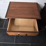 Pair of vintage teak bedside tables from the 60s