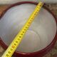 Burgundy glazed ceramic planter