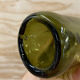 Bouteille en verre verte ancienne Wabi Sabi