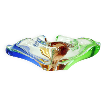 Design Art Rhapsody Collection glass bowl by Frantisek Zemek, Czechoslovakia 1960s