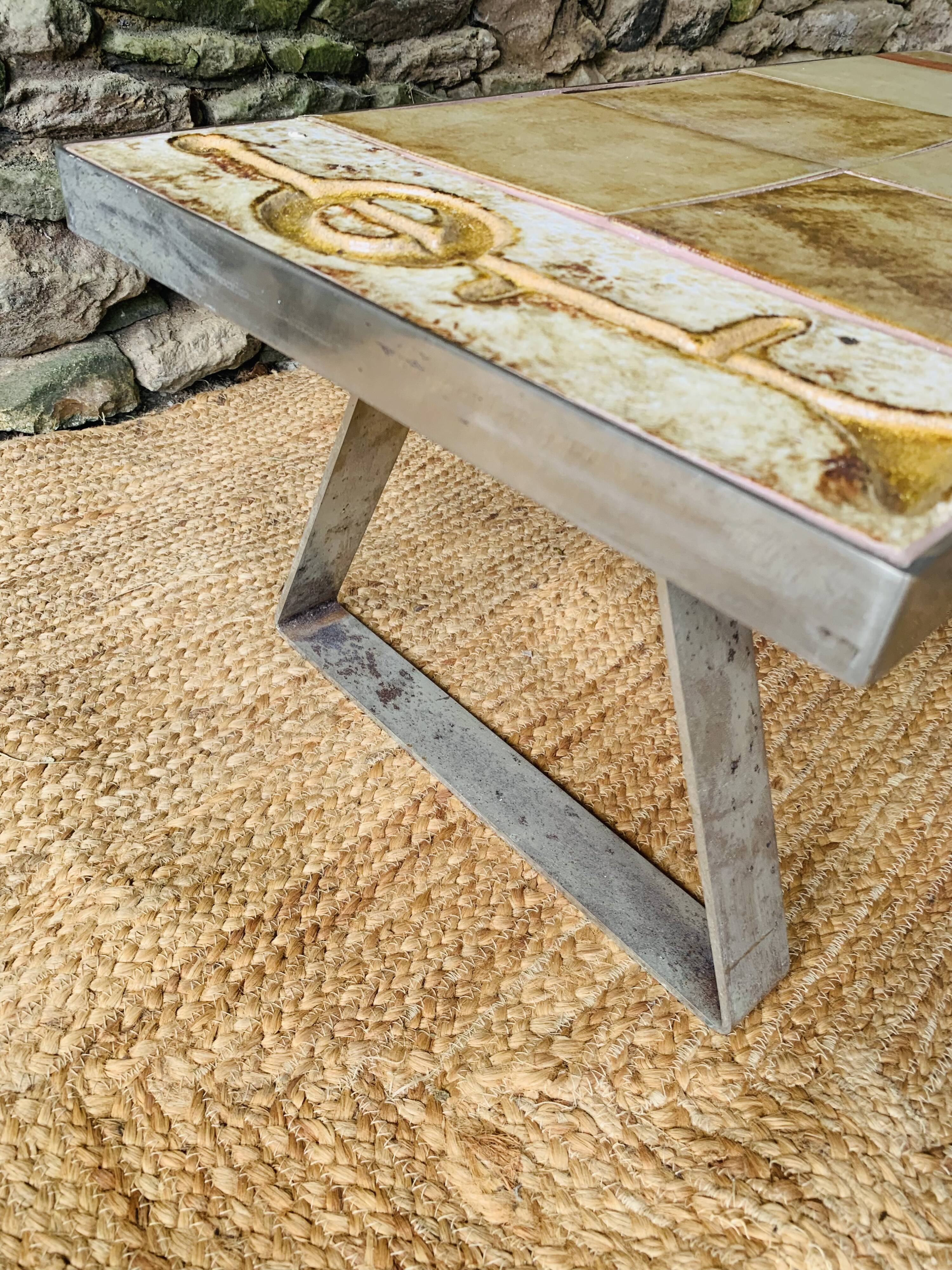 Vintage ceramic coffee table – 1970s