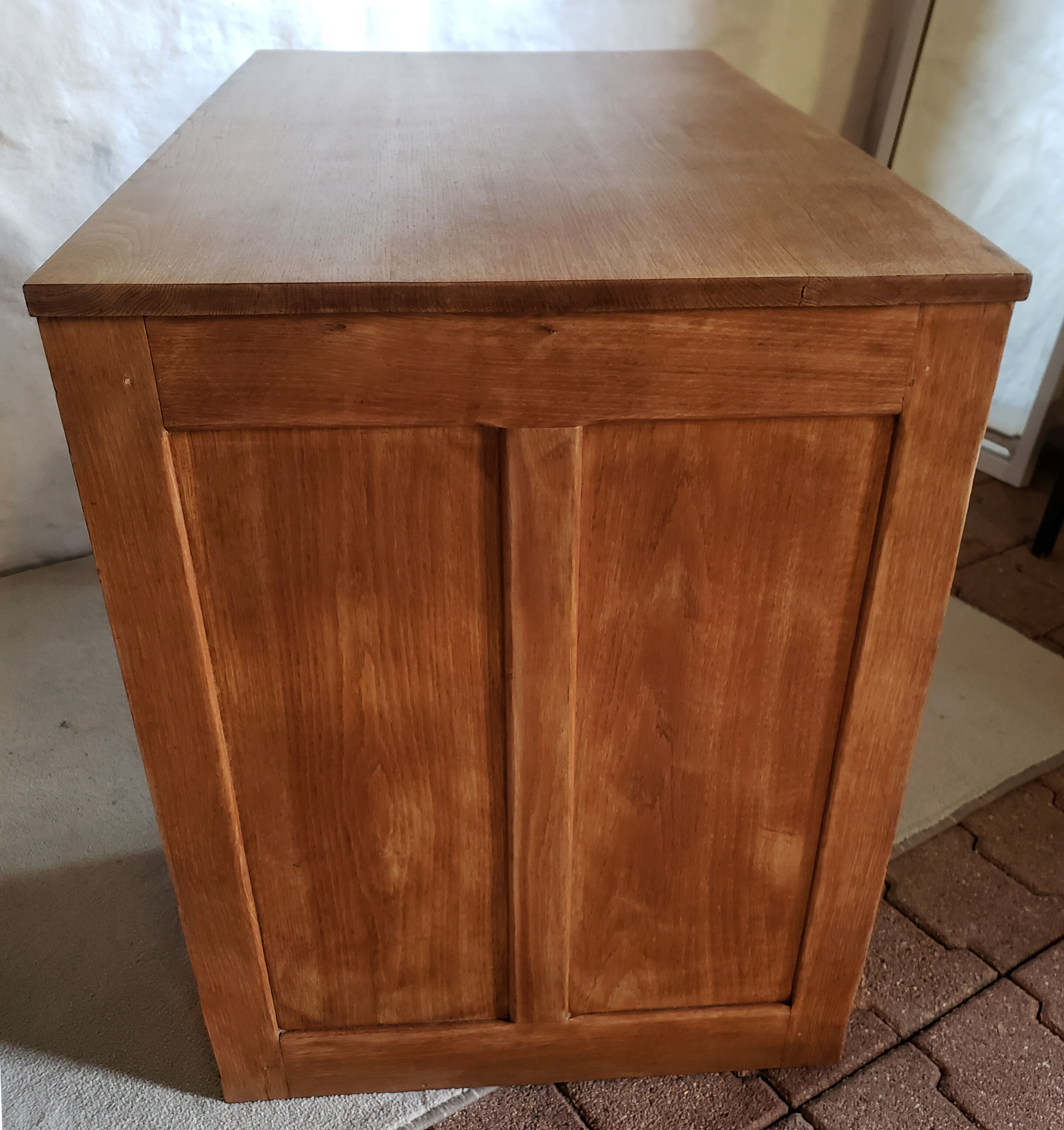 Blond oak desk