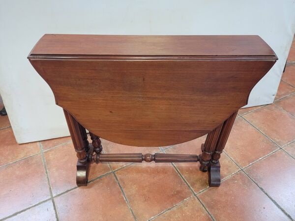 Table get leg en acajou
