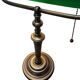 Bronze Banker's Lamp From Steinhauer with green glass shade, early 21st
