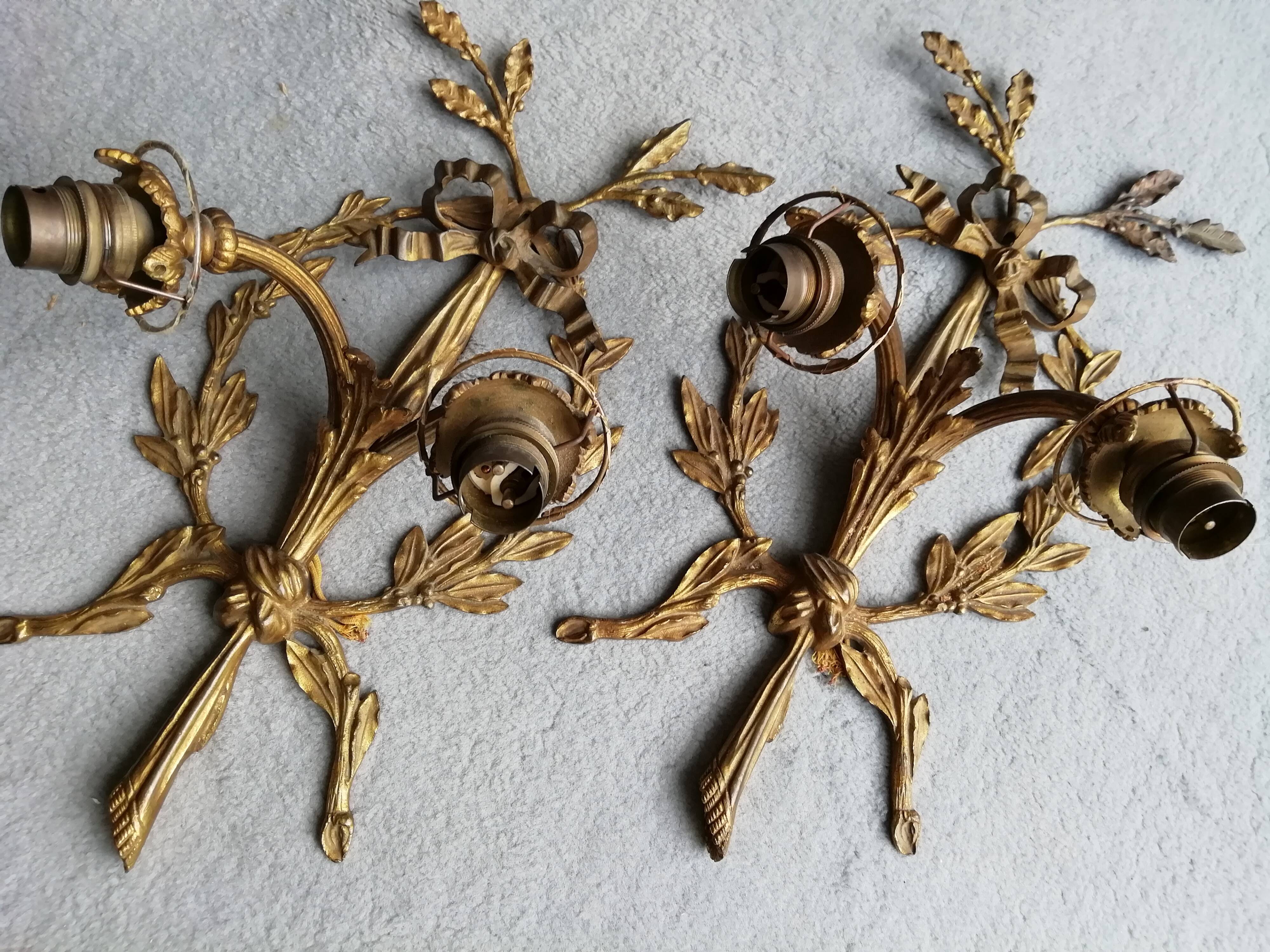 Bronze sconces