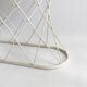White Twisted Console 1980s  Noguchi Style USA Mid Century Oval