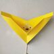 Applique vintage en plastique jaune Ikea 1990
