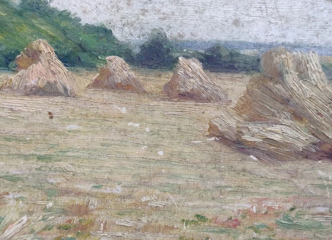 Impressionist painting The Millstones XIXth