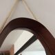 Scandinavian teak mirror from the 60s and 70s