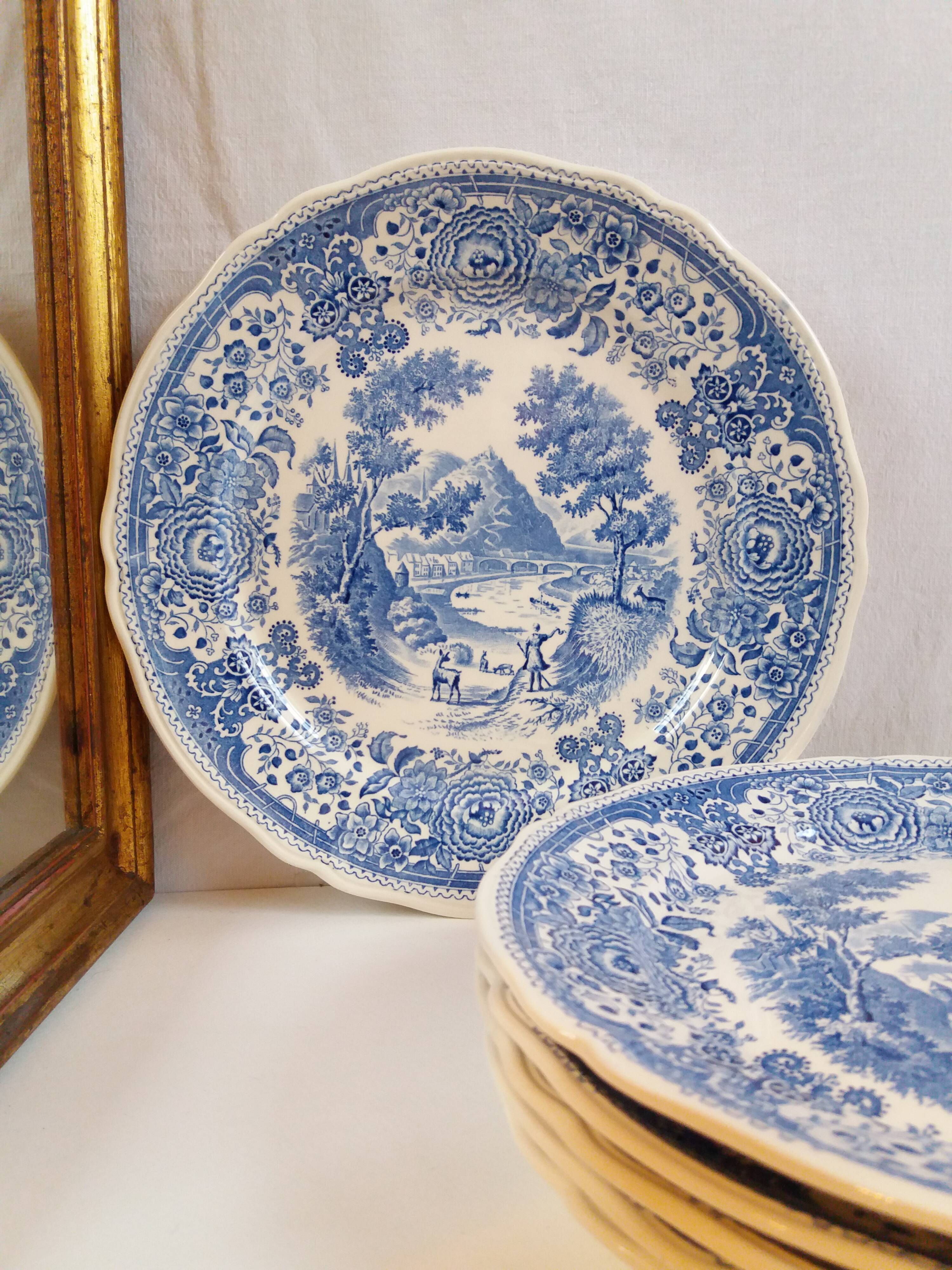 Set 6 flat plates Villeroy and Boch