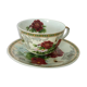 CUP A THE FINE PORCELAIN YAMASEN JAPAN DECOR PEONY LITHOPHANE GEISHA
