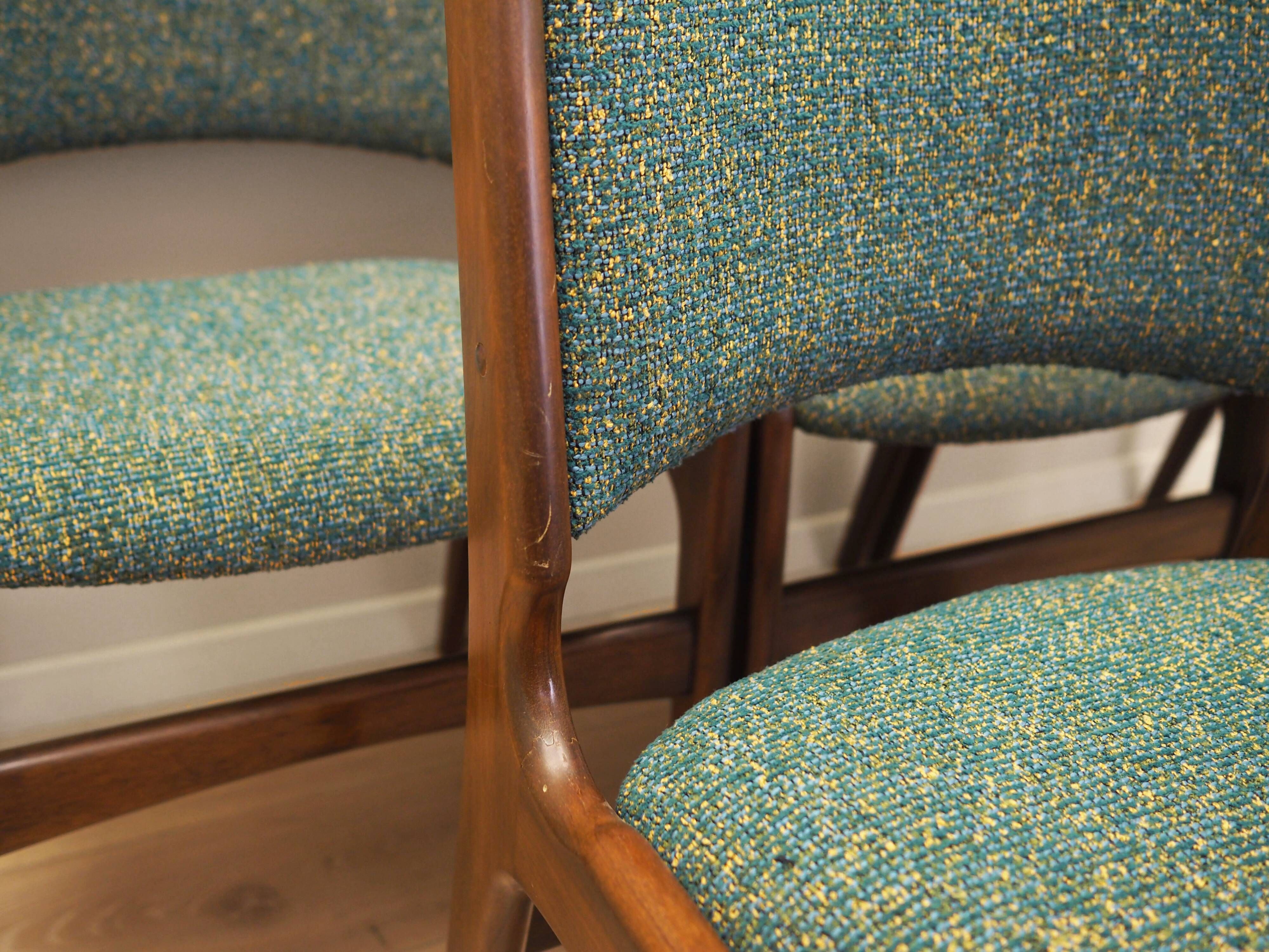 Set of six mahogany chairs, Danish design, 1970s, designer: Henning Kjærnul