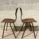 Lot de 2 chaises Eromes 60s