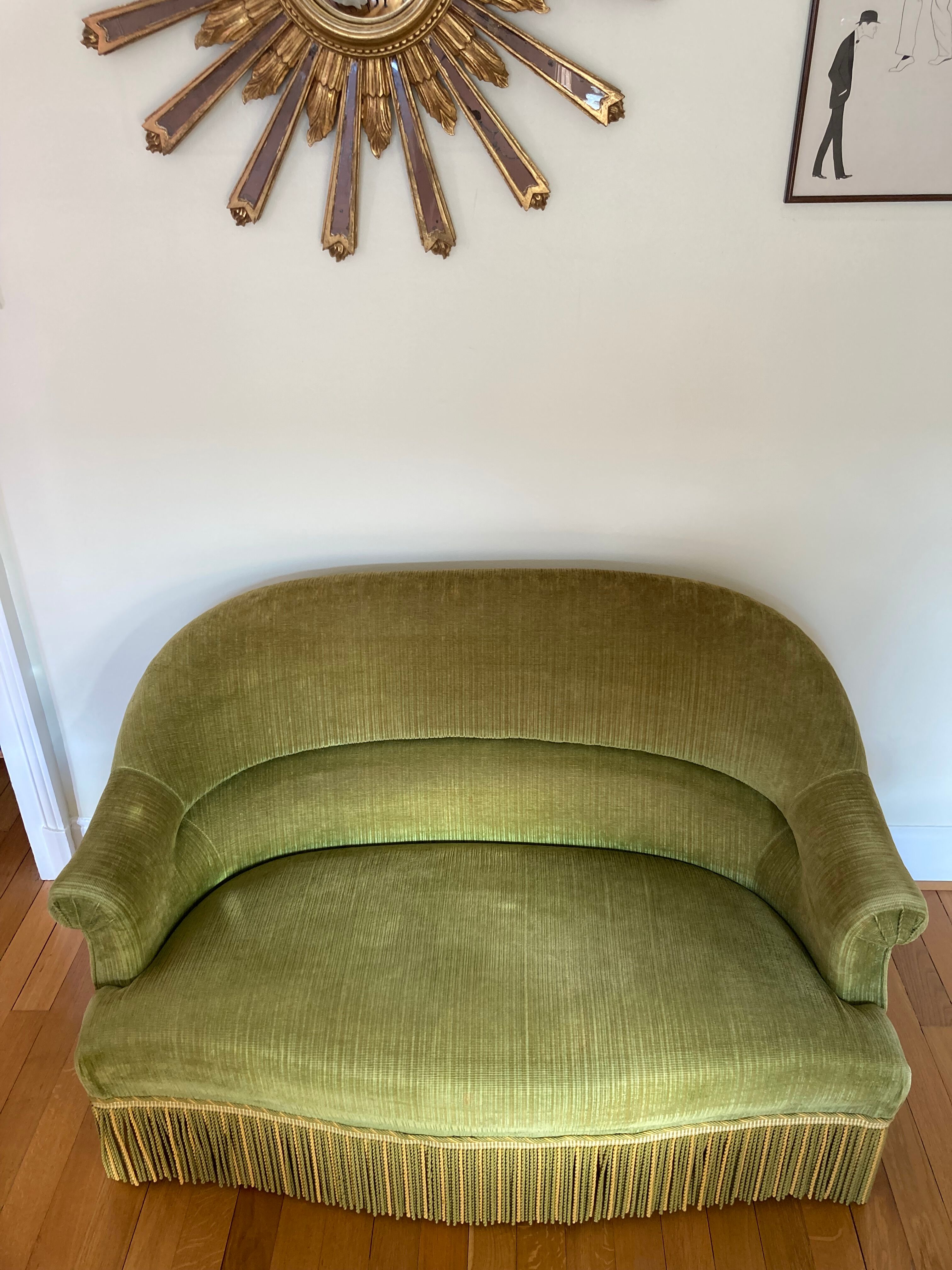 Sofa sofa sofa toad velvet green