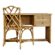 Dal Vera bamboo rattan desk and chair from the 1970s.