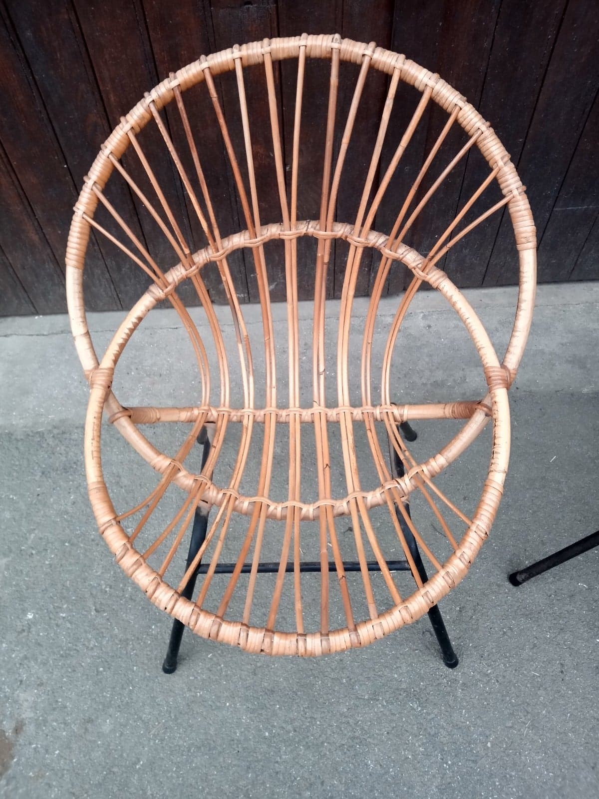 Pair of shell armchairs