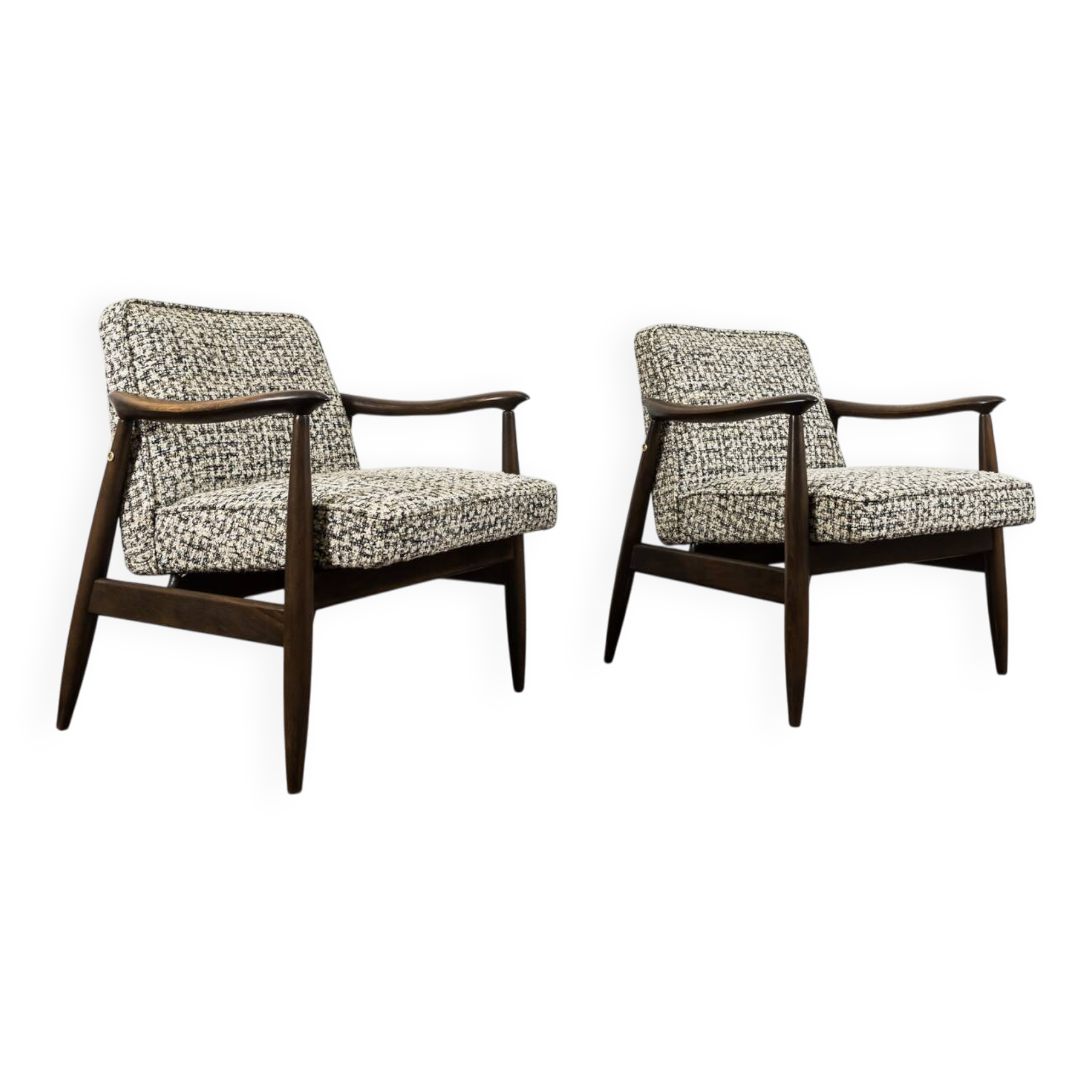 Fauteuils GFM-87 du milieu du siècle par J. Kędziorek, GFM, Pologne, années 1960, lot de 2