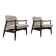 Fauteuils GFM-87 du milieu du siècle par J. Kędziorek, GFM, Pologne, années 1960, lot de 2