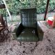 Green skai armchair 1950 1960